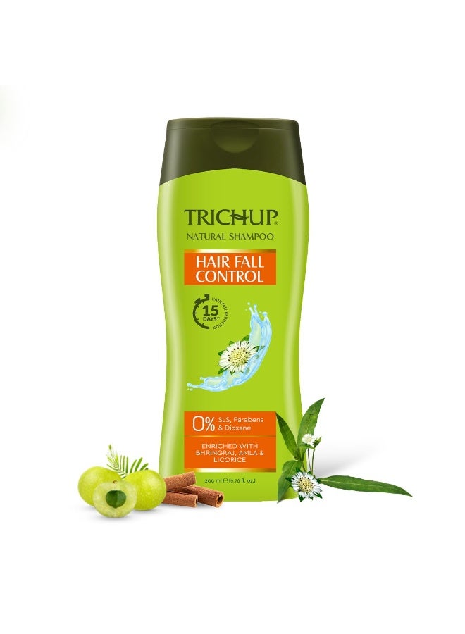 Trichup Hair Fall Control Herbal Hair Shampoo (200 ml x 4) (Pack of 4) - Image 2