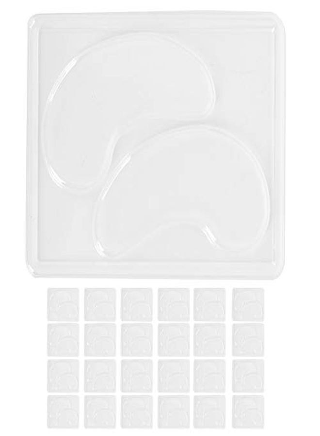 Sonew Eyes Mask Mold, 25Pcs Transparent Diy Eye Mask Mold Portable Reusable Eye Mask Patch Tray Plate Set - Image 1