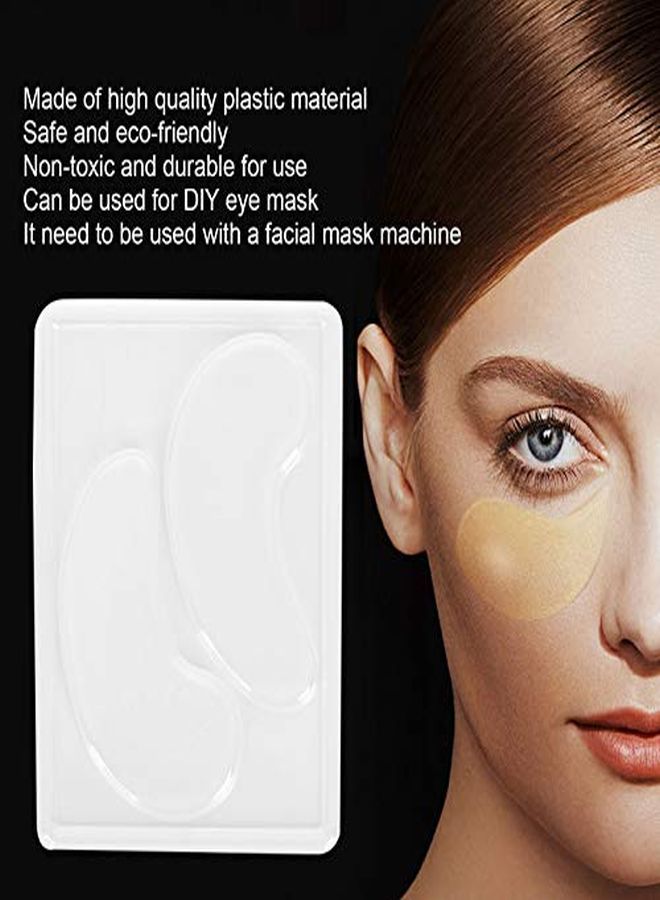 Sonew Eyes Mask Mold, 25Pcs Transparent Diy Eye Mask Mold Portable Reusable Eye Mask Patch Tray Plate Set - Image 4