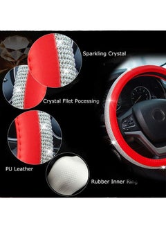 Highest quality Diamond Leather Steering Cover with Bling Bling Crystal Rhinestones PU Leather Car Steering Wheel Cover - pzsku/ZA0D62E7D491CDCAA0D13Z/45/_/1654618795/41813ff6-744b-4768-b7b3-c3952eb49366