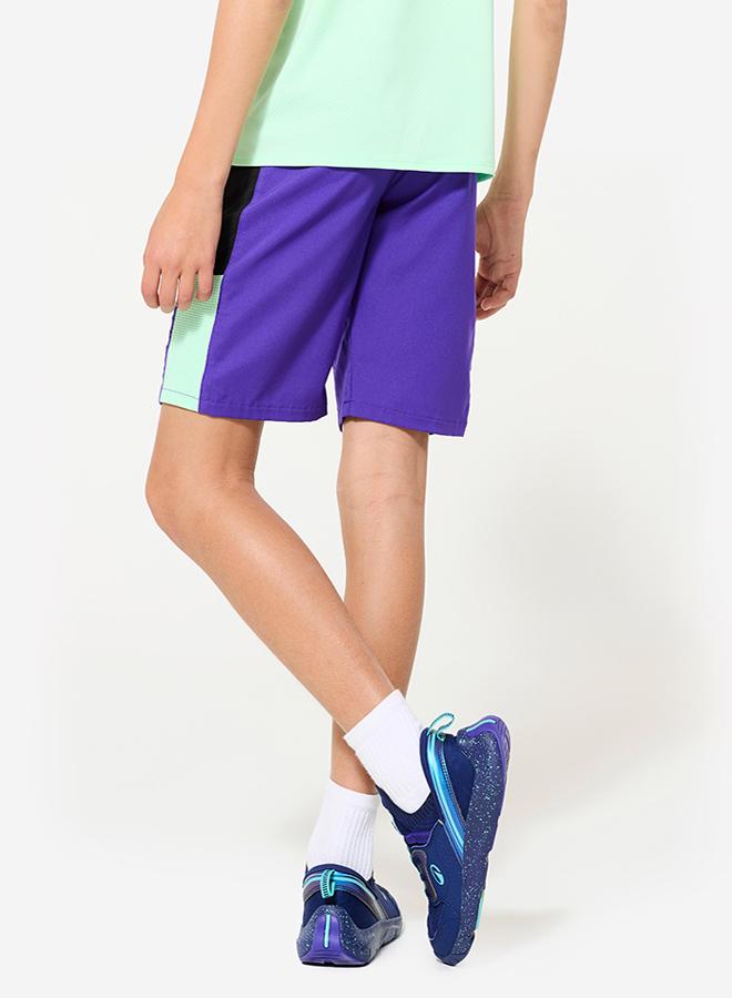 DECATHLON Kids' Breathable Multisport Shorts - //Neon - Image 3