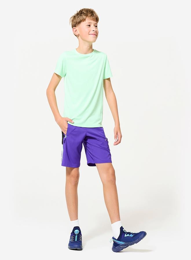 DECATHLON Kids' Breathable Multisport Shorts - //Neon - Image 2