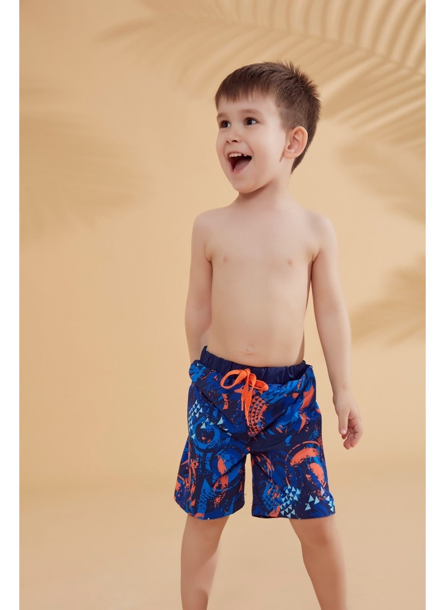 Marina Navy Blue Patterned Boy Shorts B2362  - Image 1