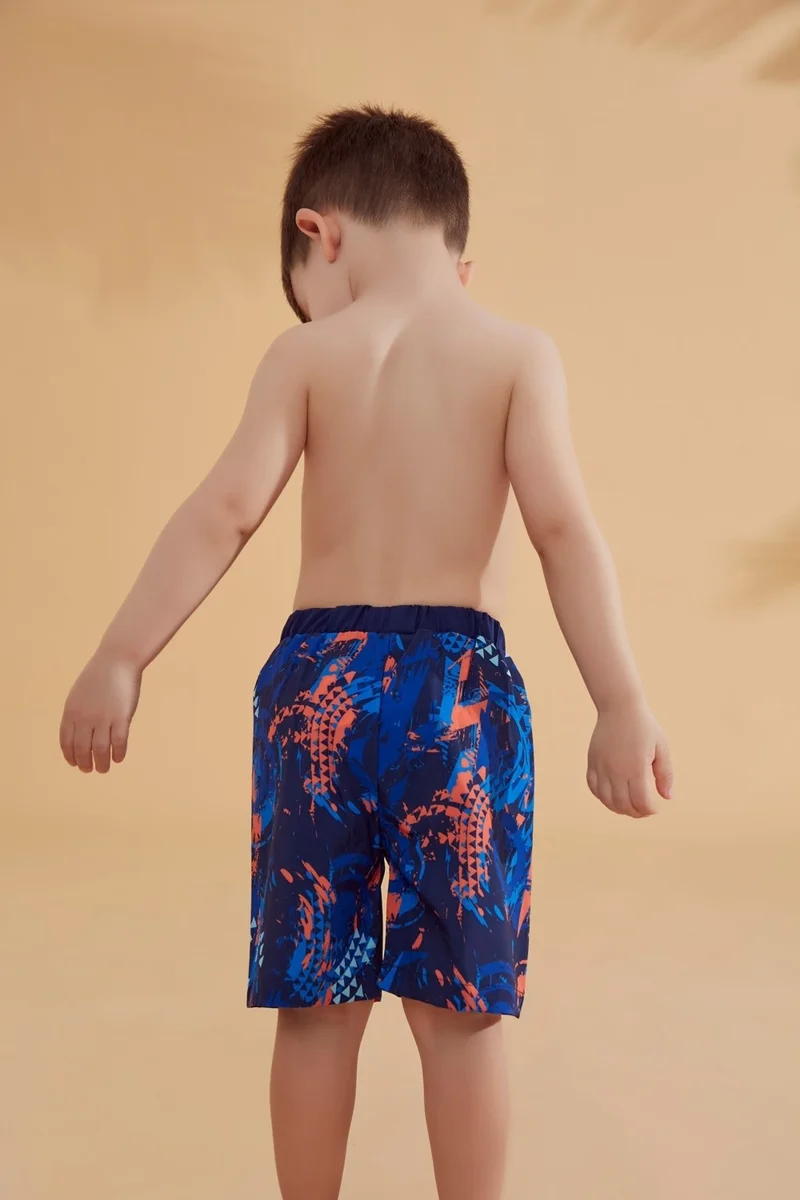Marina Navy Blue Patterned Boy Shorts B2362