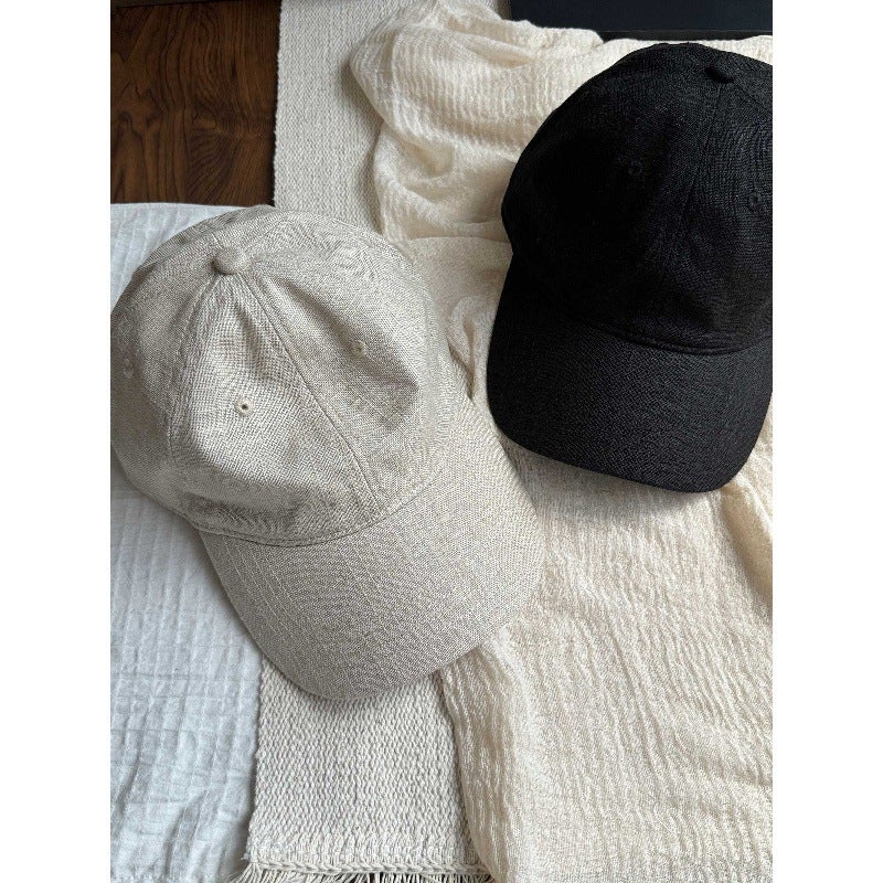 Linen Baseball Cap Breathable Sun Protection Casual Hat - Image 5