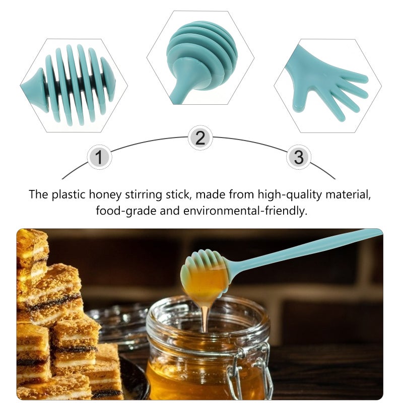 4pcs Simple Honey Stirring Sticks Honey Stir Rods Practical Honey Rods - Image 2
