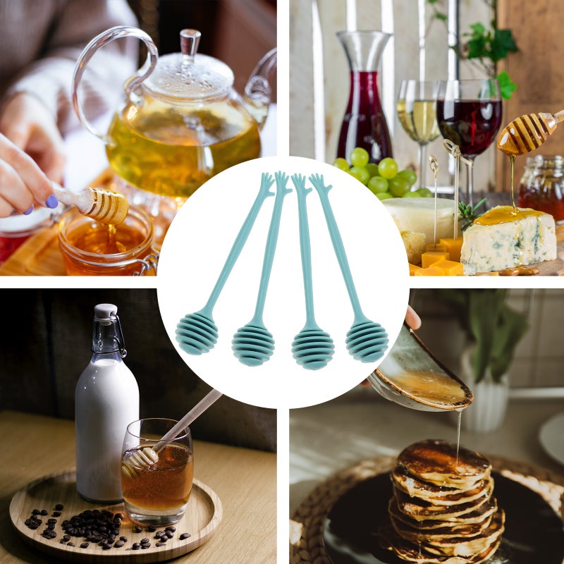 4pcs Simple Honey Stirring Sticks Honey Stir Rods Practical Honey Rods - Image 4