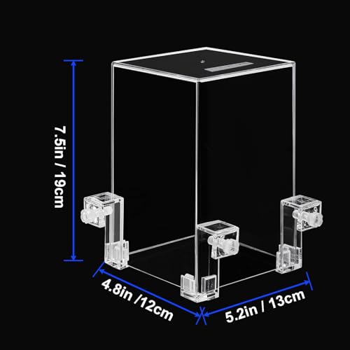 Okllen Negative Pressure Fish Tank Acrylic AutoRefill Hanging Aquarium with Fish Elevator Water Level Maintenance 360 View SpaceSaving External Suspended Tank for BettaGuppy - Image 3