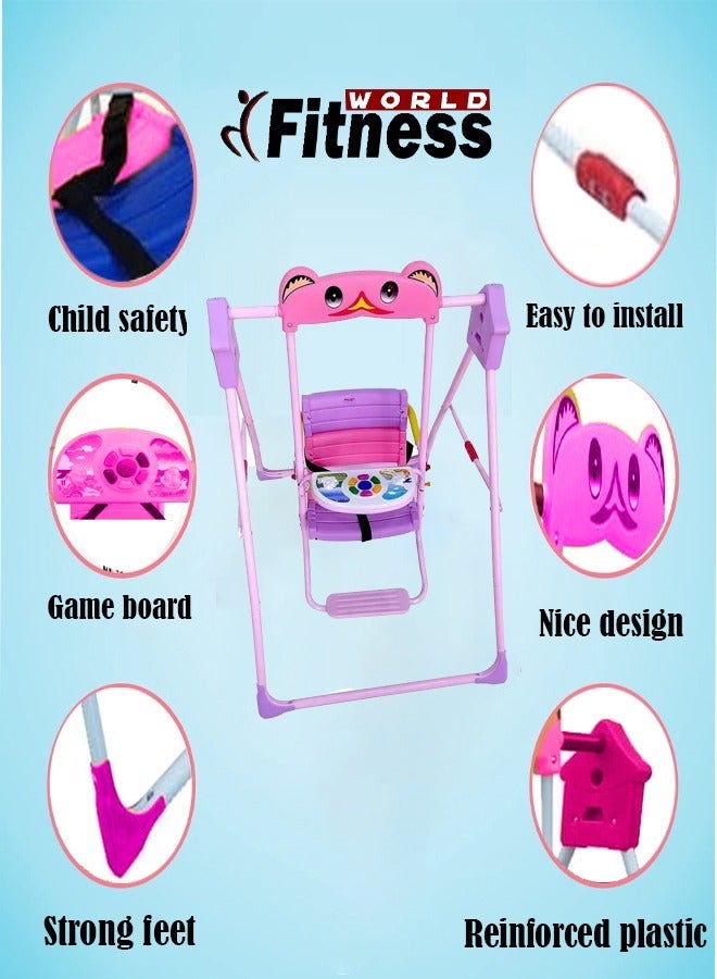 Baby Swing, Home Indoor Outdoor Swing with Safety Seat, Infant Swing, Backyard Swing Sets, Infant and Toddler Chair Swing Set  - Image 3