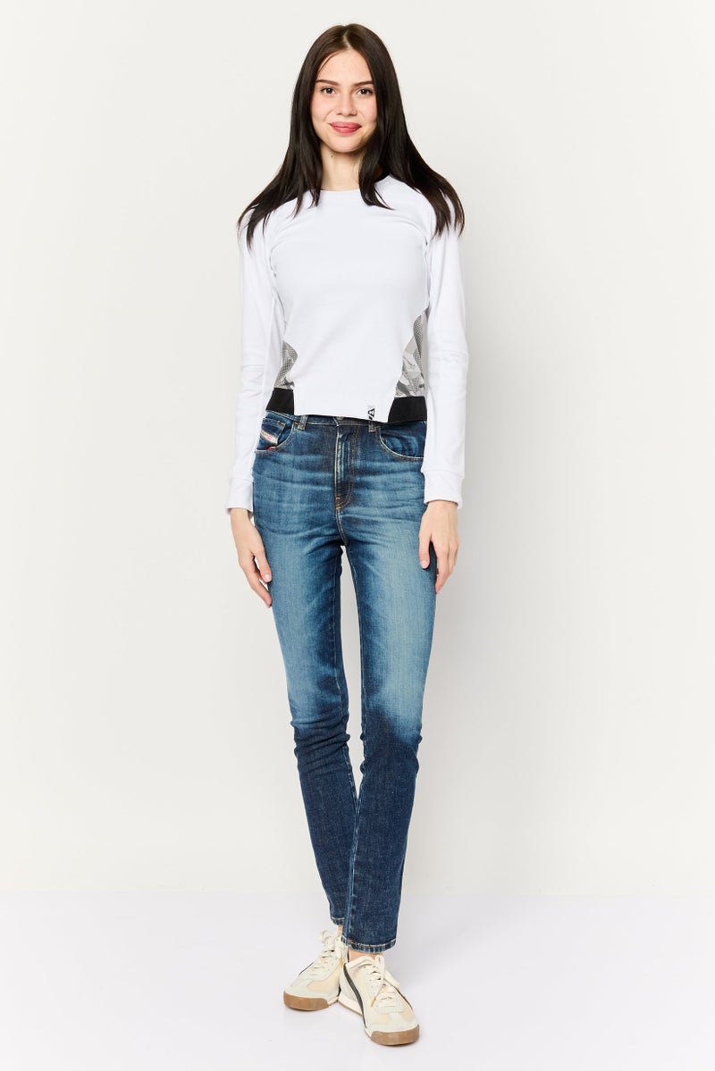 Aape By A Bathing Ape Women Crew Neck Long Sleeve Brand Logo Sweatshirts, White - Image 2