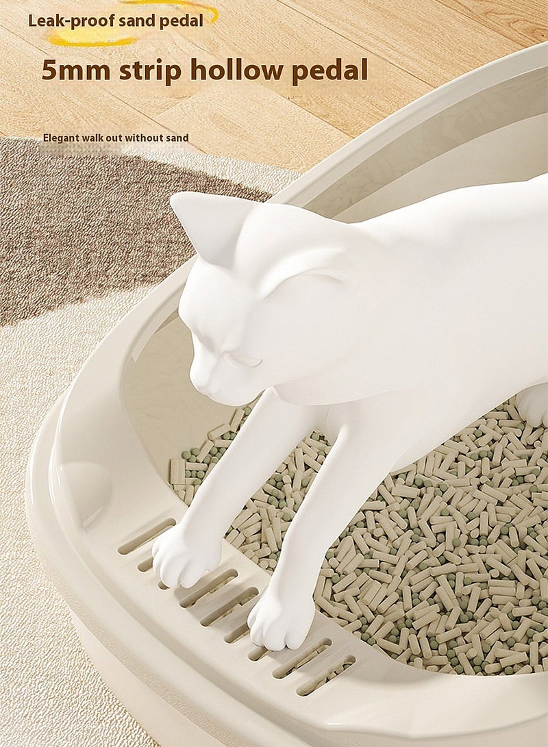 Cat Litter Tray Cat Litter Box Litter Basin for Cats