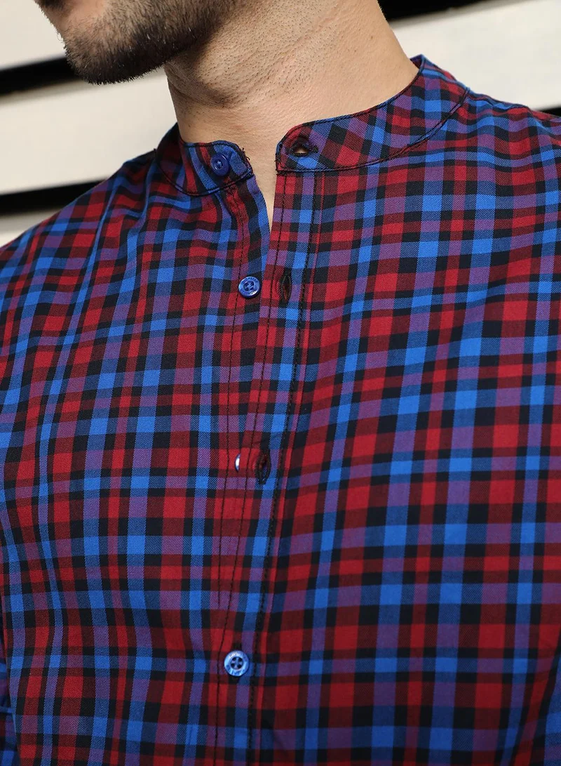 HIGH STAR Regular Fit Multicolor Check Shirt for Men, Full Sleeve and Casual