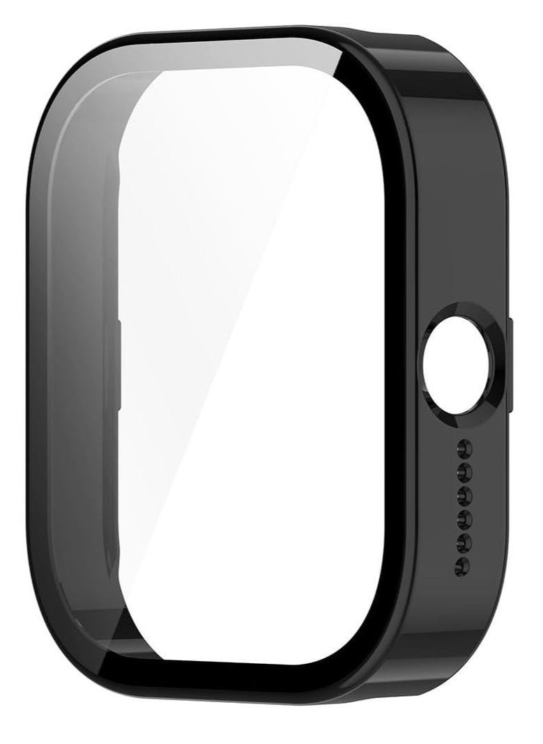 Generic - Case Compatible with CMF by Nothing Watch Pro, Full Coverage Slim Hard Case Protective Bumper Built-in Tempered Glass Screen Protector Shell for CMF by Nothing Watch Pro (Black) - Image 1