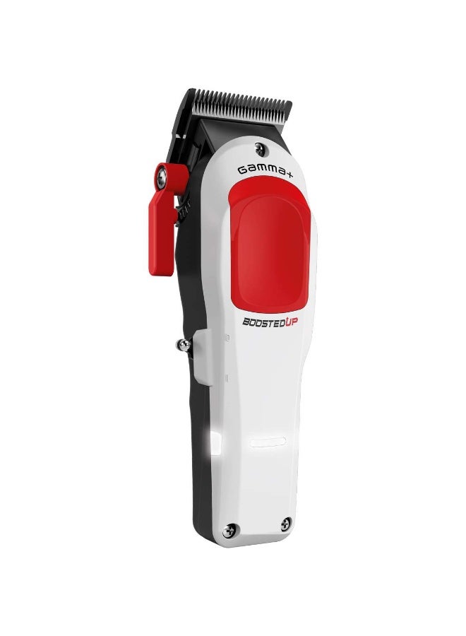 جاما+ ماكينة قص الشعر الاحترافية GAMMA+ Boosted Up للرجال بمحرك دوار لأعلى أداء، وبطارية تدوم 120 دقيقة، وشفرة قابلة للتعديل، و4 أمشاط، و3 أغطية قابلة للتبديل، وكابل شحن USB-C - Image 4