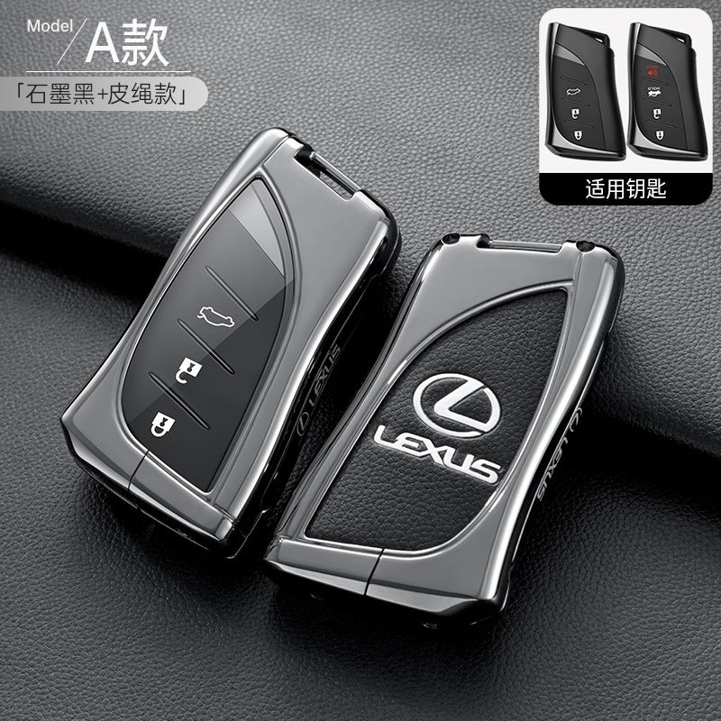 Lexus Key Cover for ES200, RX300, ES300H, NX200, UX260H, RX270 - Zinc Alloy, Simple Style - Image 1