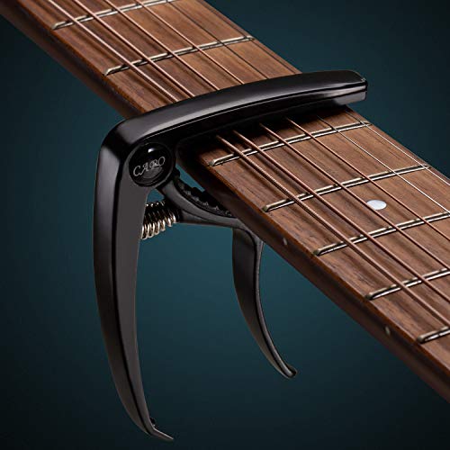 HETOETF Guitar Accessories Set: 9-Piece Tool Kit with Capo, Tuner, String Winder, Picks, Pick Holder for Acoustic & Electric Guitar Players - Image 5