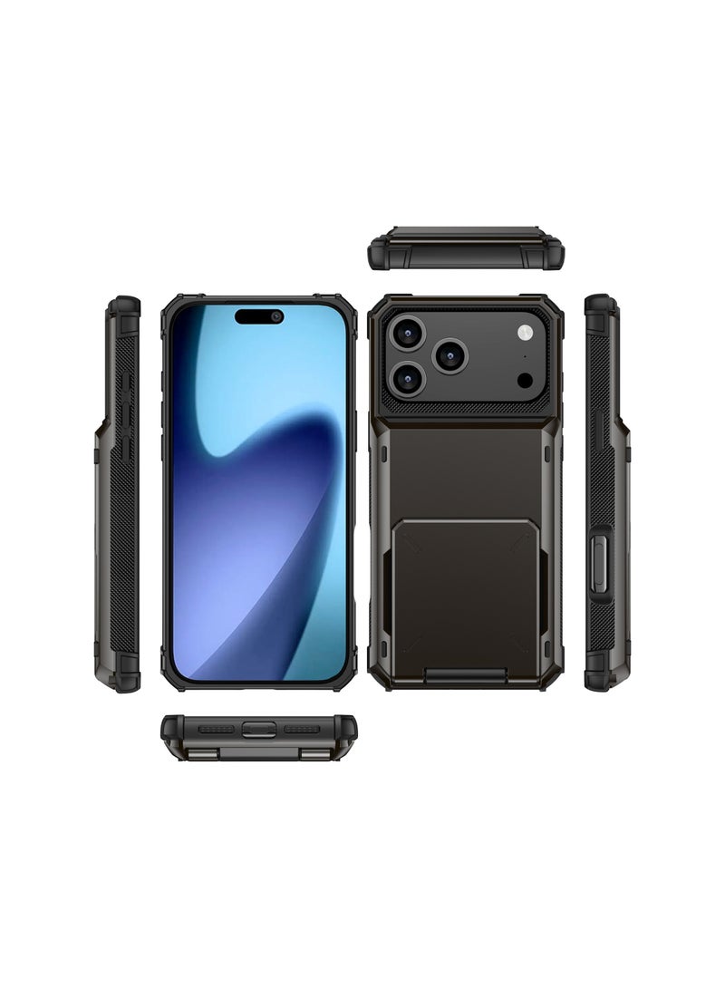 A two-in-one flip-top card-inserting anti-drop protective case for iPhone17ProMax - Image 3