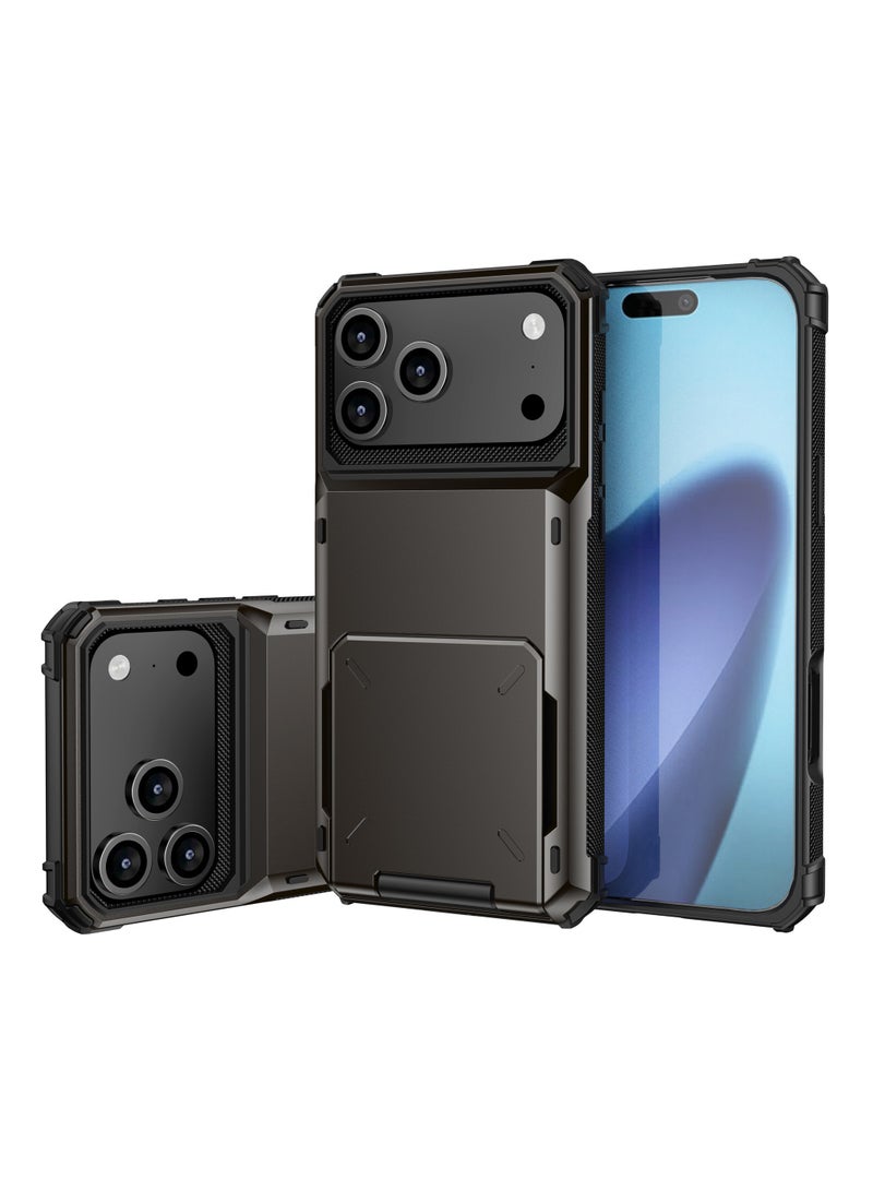 A two-in-one flip-top card-inserting anti-drop protective case for iPhone17ProMax - Image 2