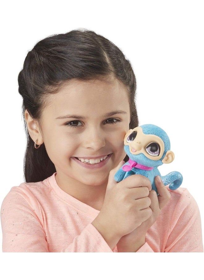 HASBRO - GAMING - FurReal Friends E4777ES2 furReal Kleine Racker Affe, interaktives Haustier, blau - Image 1