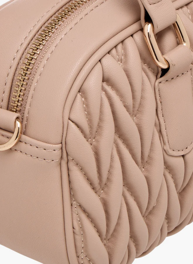 فلورا بيلا من شو إكسبرس Quilted Tote Bag with Double Handle and Zip Closure