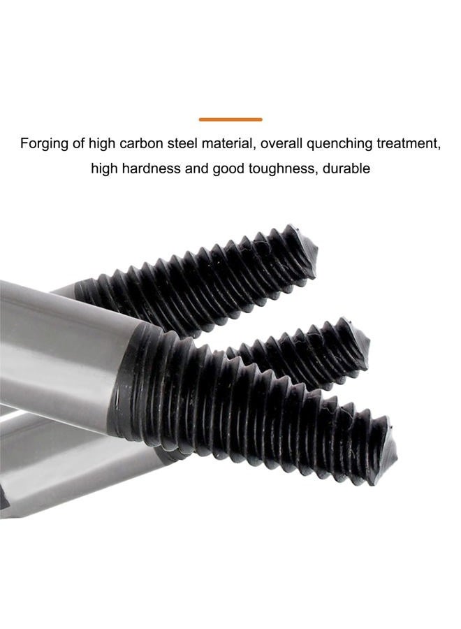 EAGLES 4 Pcs Water Pipe Extractor, Carbon Steel 1/2" - 3/4" NPT Taps Set, Water Pipe Triangle Valve Repair Kit, Broken Pipe Remover Thread Repair Tool for Pipes Valve Faucet + Free Seal Tape - Image 4