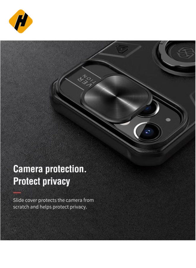 HuHa Nillkin CamShield Armor Case Hard Back Cover for Apple iPhone13 6.1 inch Black  - Image 5