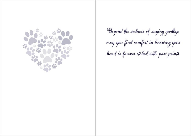 Dog Speak Pet Sympathy Card "When Tomorrow Starts Without Me, I Am Forever In Your Heart" – Rainbow Bridge Pet Loss Condolence & Remembrance Card - Image 2