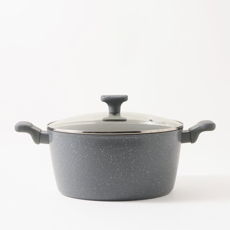 ألبرتو طقم أواني طهي ألامنيوم 11 قطعة، رمادي - Image 5