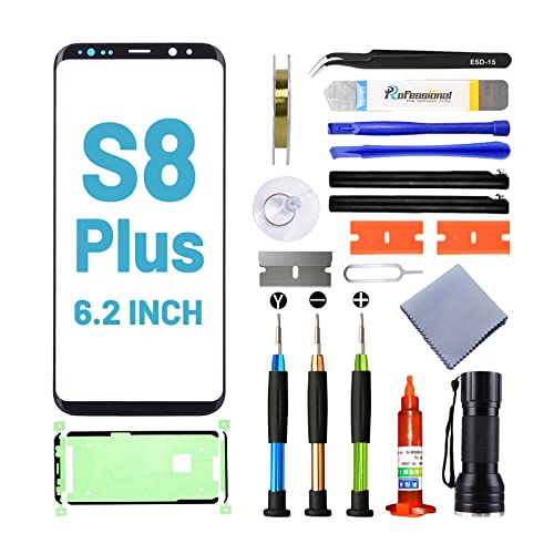 Tpyag Screen Replacement for Samsung Galaxy S8 Plus,Replacement Screen for Galaxy S8 Plus Series 6.2 inch,Screen Repair Kit with Waterproof Adhesive(NO OLED & Touch Digitizer) - Image 1