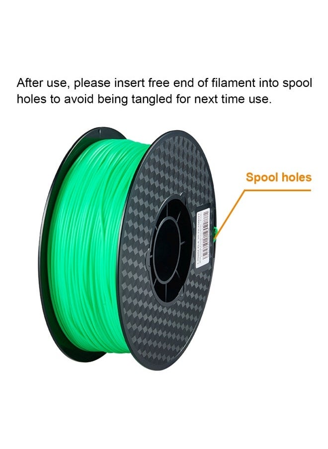 NIBEMINENT PLA 3D Printer Filament Fluorescent Green  - Image 2