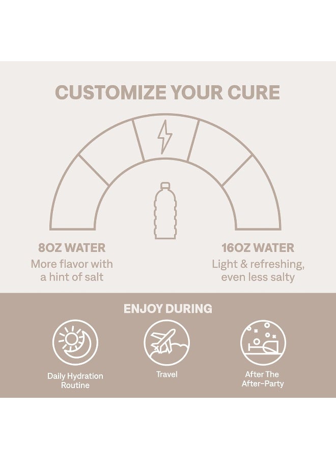 CURE HYDRATION MIX CURE HYDRATION MIX | Plant-Based Electrolyte Drink | No Added Sugar | Relief Powder Made with Coconut Water | Non-GMO | Vegan | FSA & HSA | Pouch of 14 Packets - Lemonade  - Image 4