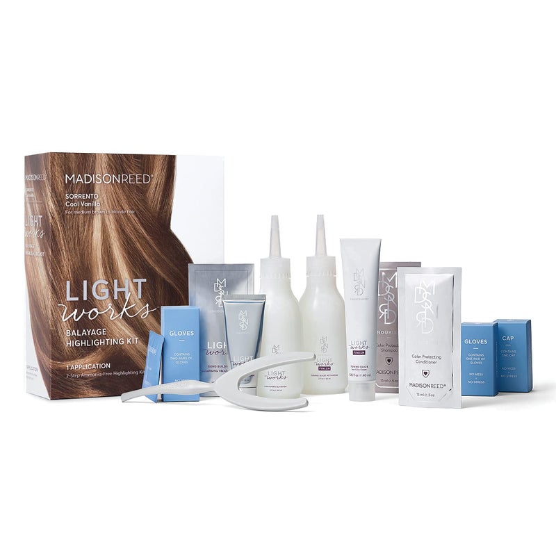 Madison Reed Light Works Balayage Highlighting Kit, Creates Natural-Looking Cool Vanilla Highlights (Sorrento - Blonde), Amonia Free, Cruelty Free, 2 Step Process That Lightens & Tones Hair - Image 2