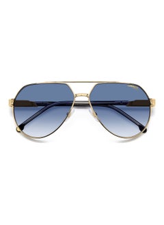 Carrera Men's UV Protection Pilot Shape Metal Sunglasses CARRERA 1067/S BLUE 53 - Lens Size: 53.4 Mm - Gold  - Image 4