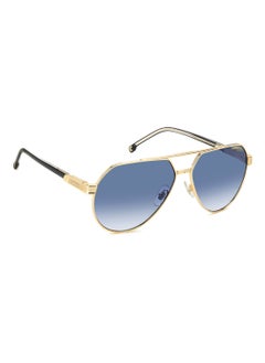 Carrera Men's UV Protection Pilot Shape Metal Sunglasses CARRERA 1067/S BLUE 53 - Lens Size: 53.4 Mm - Gold  - Image 2