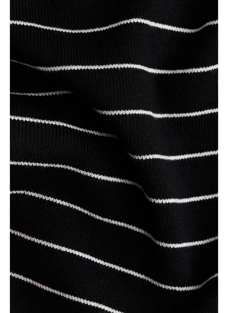 H&M Short-sleeved fine-knit cardigan