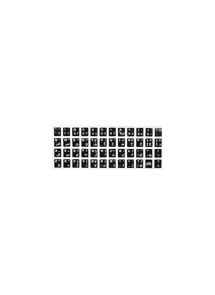 Generic - Keyboard Stickers (Arabic/English Letters) for Laptops – Easy Customization for Your Device - Image 1