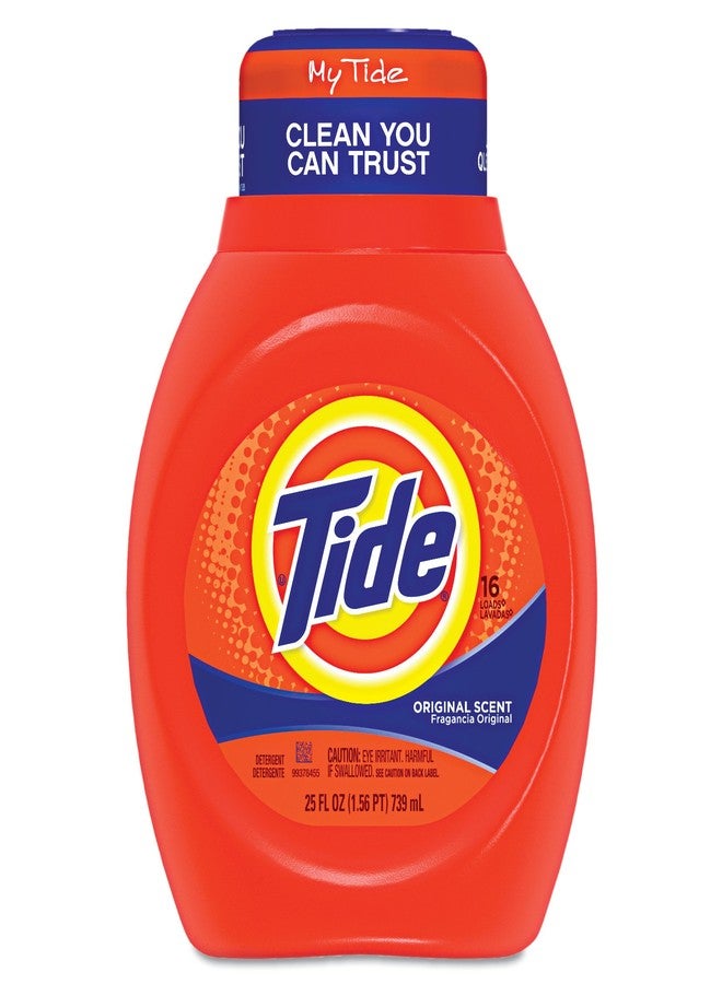 Tide 13875CT Liquid Laundry Detergent, Original, 25oz Bottle (Case of 6) - Image 1