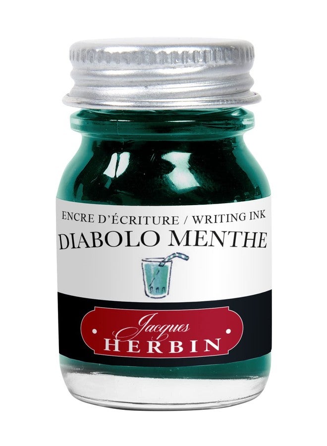 Jacques Herbin Herbin Ink Bottle (Diabolo Menthe - 10ML) 11533T - Image 1