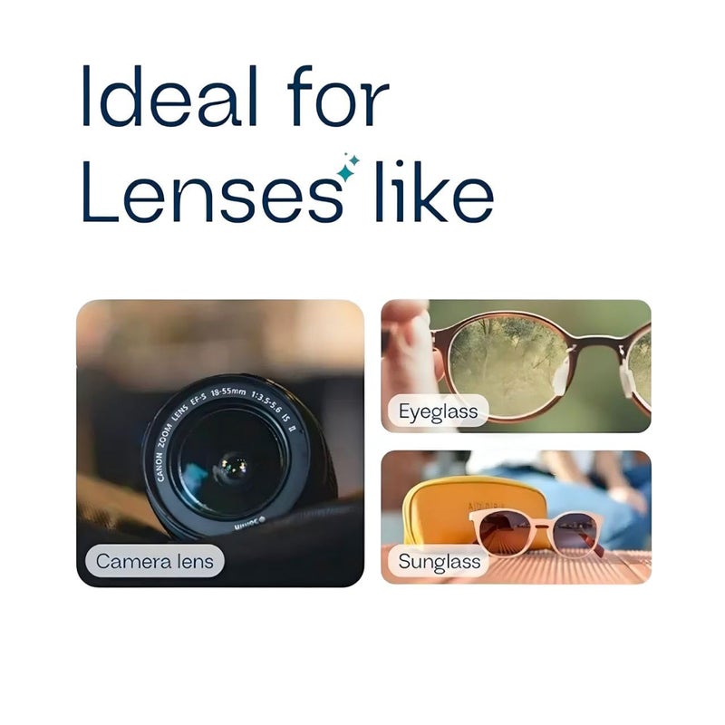 Scentora Lens Cleaning Solution Kit 60ml with Microfiber Cloth- Pack of 3 | Perfect Lens Cleaner for Spectacles, Eyeglasses, Sunglasses, Camera Lenses and Binoculars (3) - Image 4