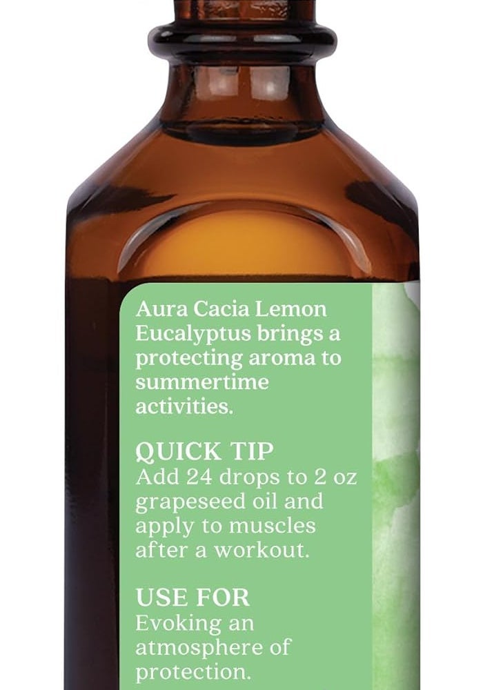 Aura Cacia Pure Lemon Eucalyptus Essential Oil - 2 fl. oz. (59 mL) - Aromatherapy Oil for Refreshing Atmosphere - Image 3