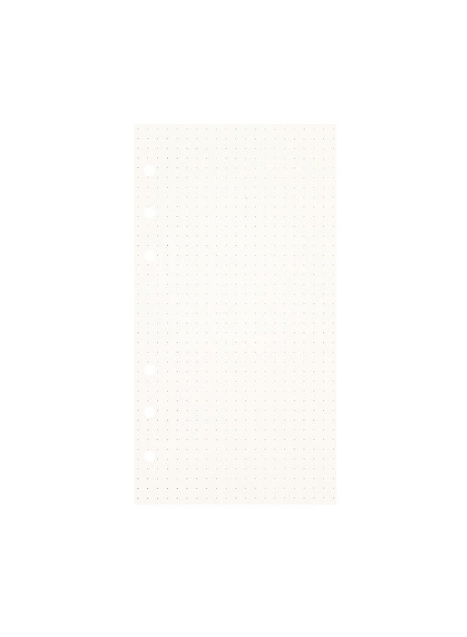Zelten 3 Pack A6 135 Sheets/270 Pages Dotted Loose Leaf Punched Paper Refills Paper for 6 Hole Binder Personal Organizer Diary Notebook Refillable Planner - Image 2