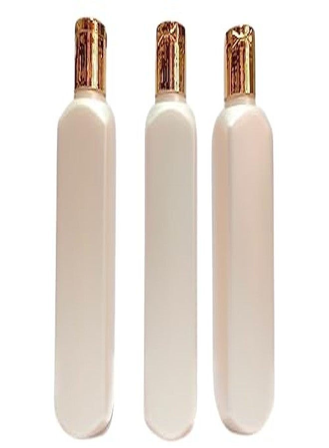 SHREE MAHA Empty Cosmetic Golden Flip-top Cap Refillable & Reusable Portable Container Empty Storage Bottle for Preparations of Shampoo Massage Hair Oil for Multipurpose Use [10 PC] (50 ML)