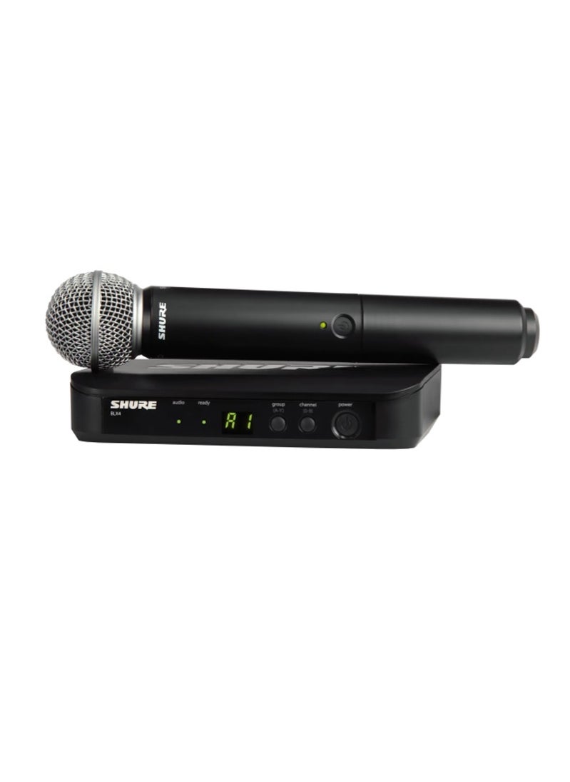 Shure Handheld Wireless Microphone System BLX24UK/SM58X-K14 Black  - Image 1