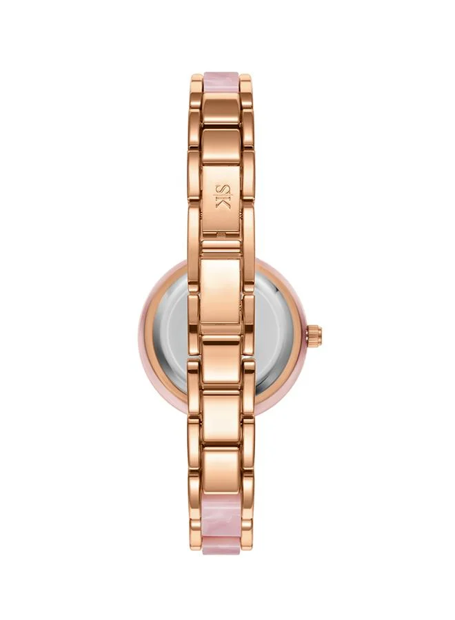 كينيث سكوت Women's Alloy and Acetate Plastic Analog Watch K24501-RCPP - 26.5 mm