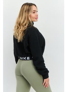 Nike Women Sportswear Fit Long Sleeves Running Sweatshirt, Black  - Image 2