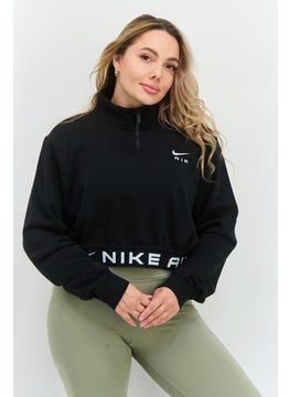 Nike Women Sportswear Fit Long Sleeves Running Sweatshirt, Black  - Image 1
