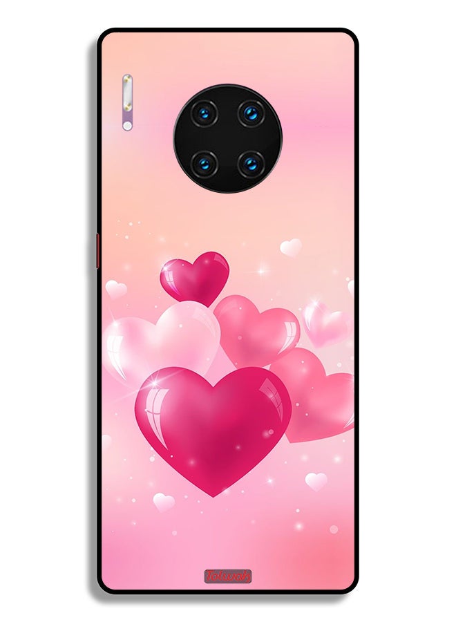 Tolwak Huawei Mate 30E Pro 5G Protective Case Cover Beautiful Hearts Art - Image 2