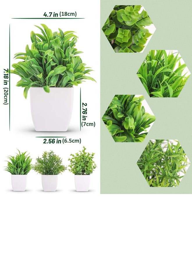 4 Pack Fake Plants Small Artific - Image 2