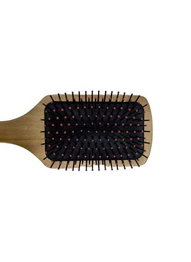 KIRA Natural Wooden Paddle Brush ; Comfortable Air Cushion Pad ; Antistatic Hypoallergenic Bristles ; Epoxy Coated Tips ; Scalp Massage Stimulate Blood Flow ; Reinforce Hair Roots (Standard)  - Image 4