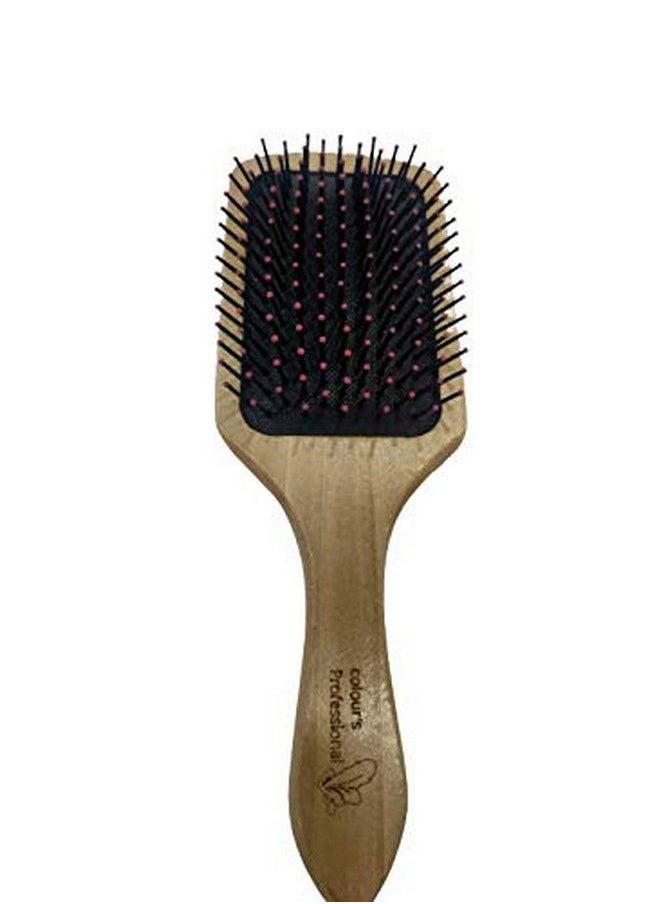 KIRA Natural Wooden Paddle Brush ; Comfortable Air Cushion Pad ; Antistatic Hypoallergenic Bristles ; Epoxy Coated Tips ; Scalp Massage Stimulate Blood Flow ; Reinforce Hair Roots (Standard)  - Image 5